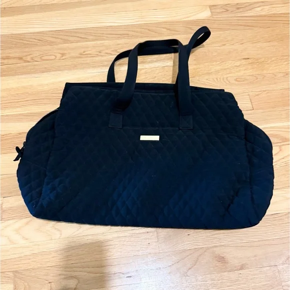 Vera Bradley Black Quilted Weekender Tote - Picture 3 of 12